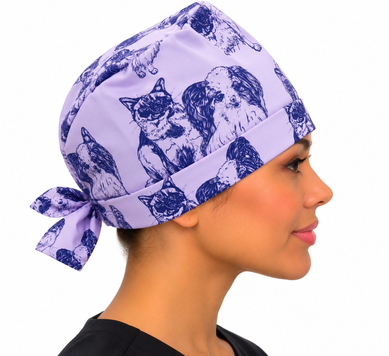 Calot médical tissu personnalisé Chien & Chat | Le Monde du Calot