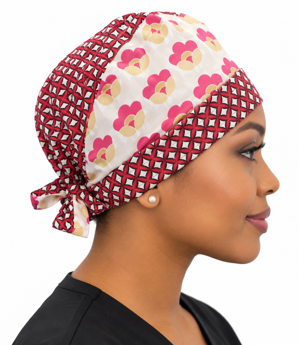 Calot médical Bégonia en coton couvrant – Confort et style | Le Monde du Calot