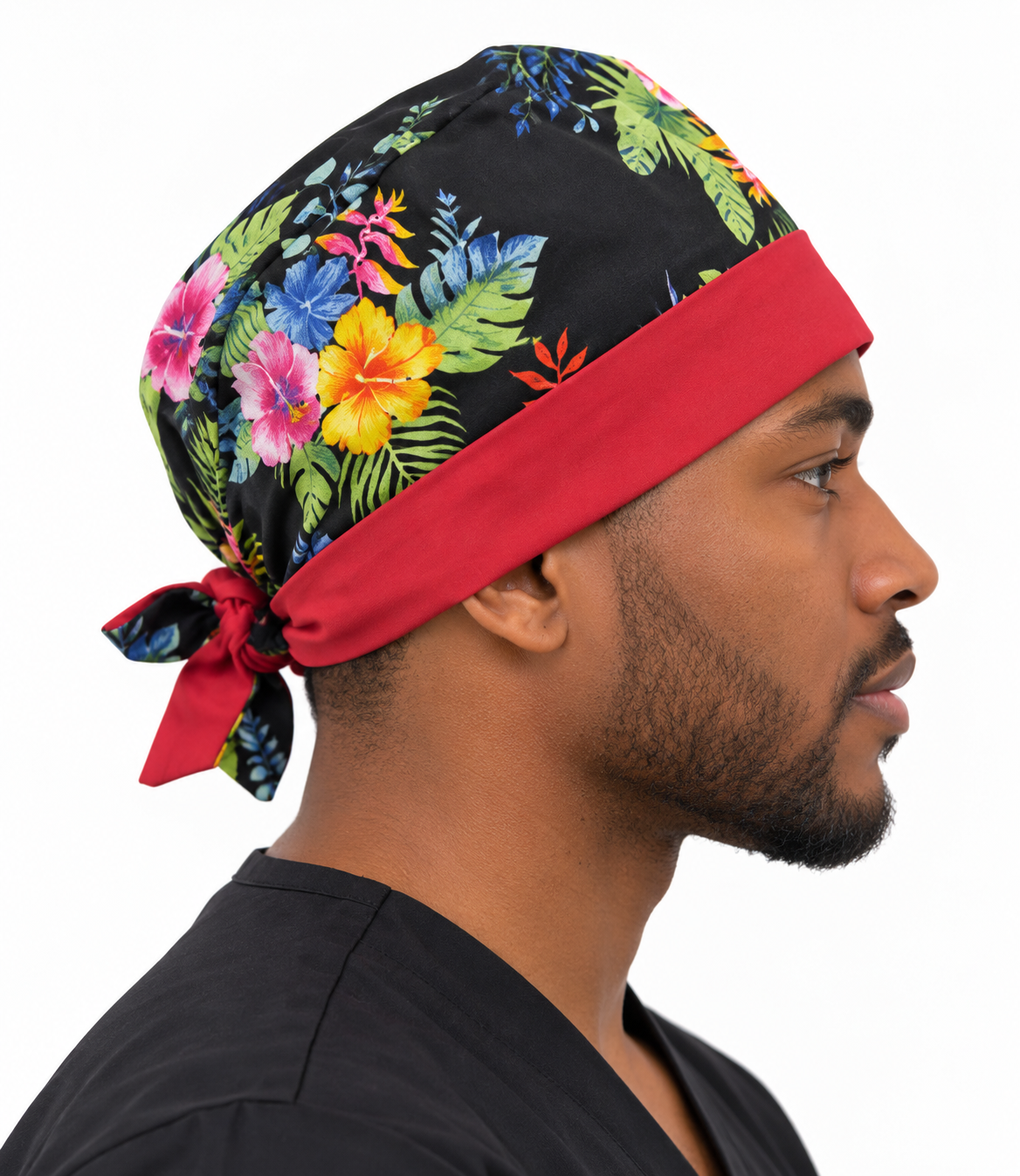 Coiffe de chirurgien en coton – Motif Tropical