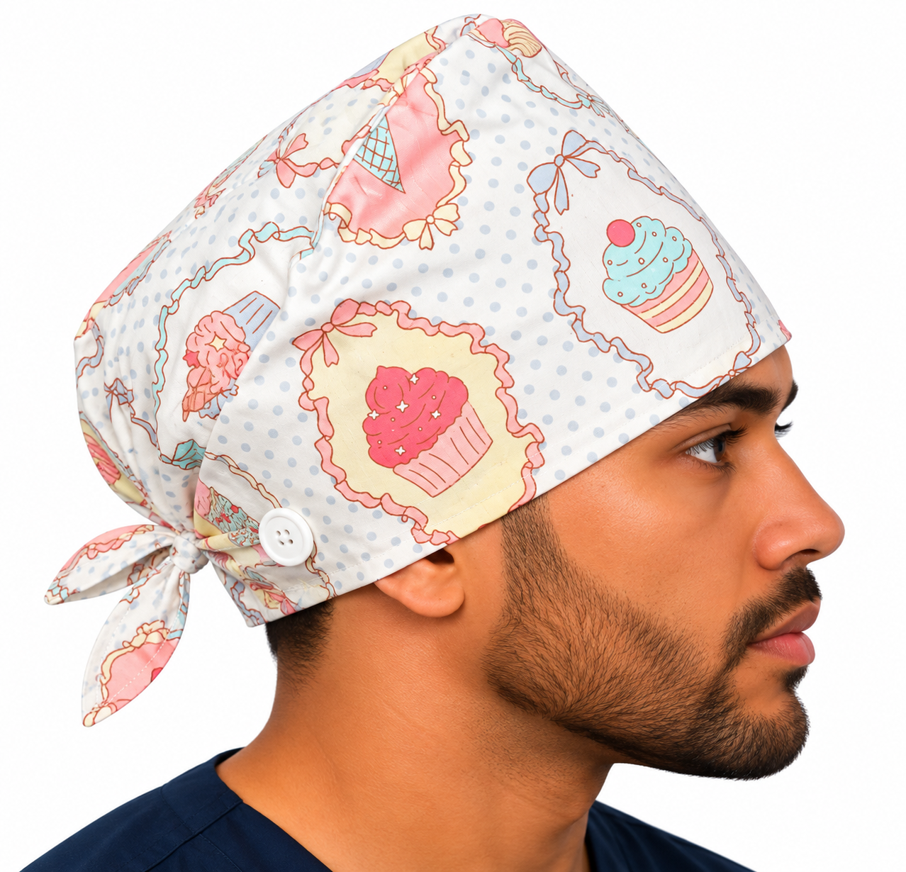 Coiffe de chirurgien en coton – Cupcake
