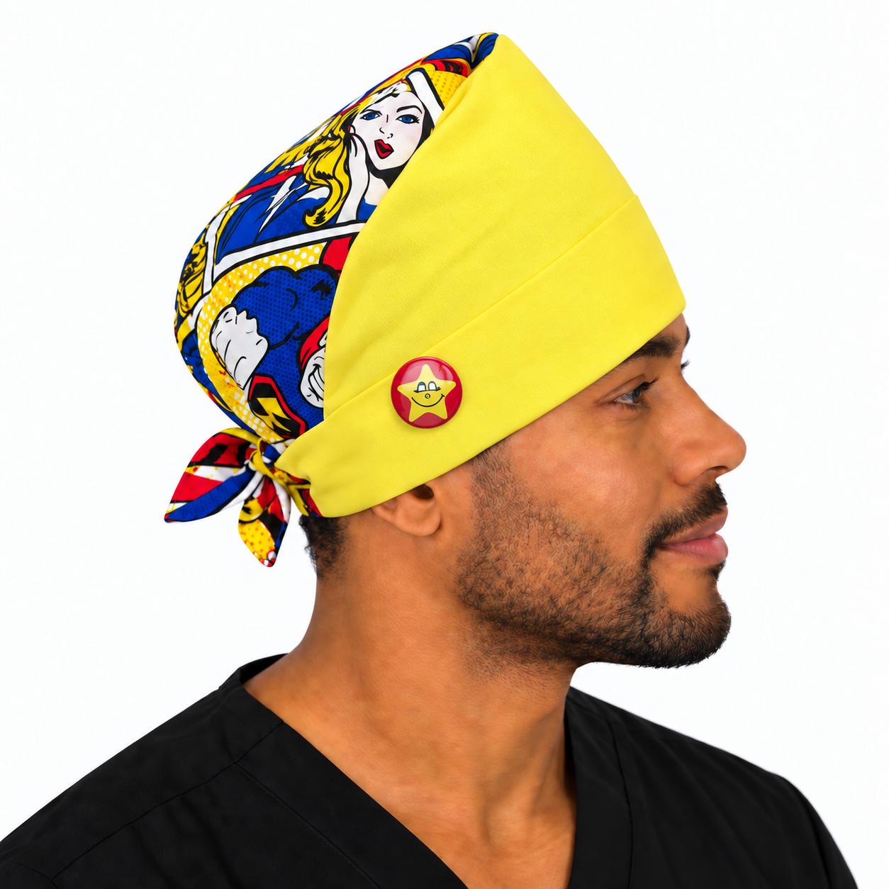 Calot médical bloc opératoire en coton – Motif Snap