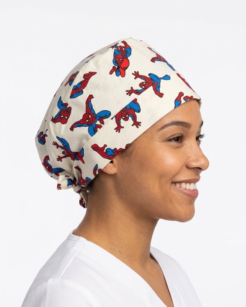 Calot médical chirurgien en coton – Spiderman | Le Monde du Calot