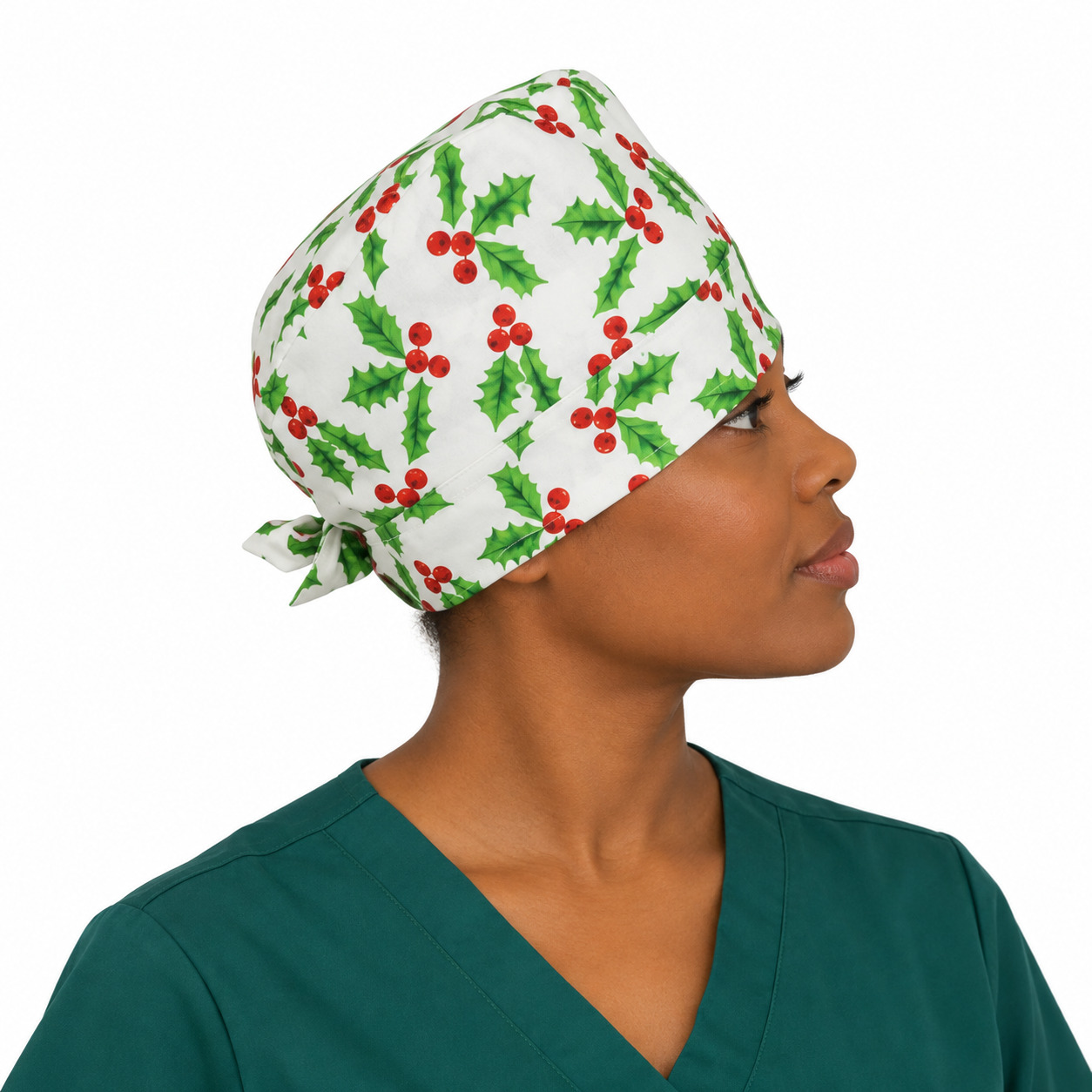 Calot médical en coton – Motif Noël – Taille adulte unisexe | Le Monde du Calot