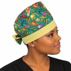 Calot médical bloc opératoire en coton – Chapeaux colorés – Taille adulte unisexe